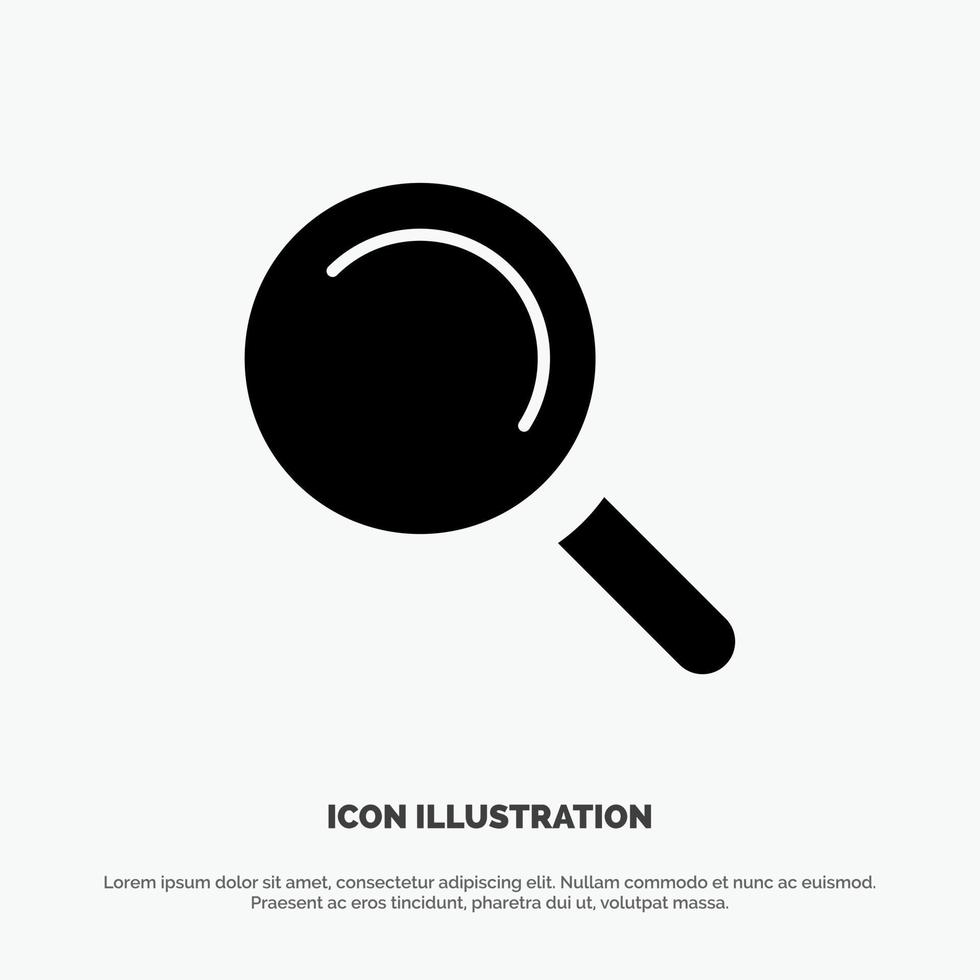 Find Search View solid Glyph Icon vector