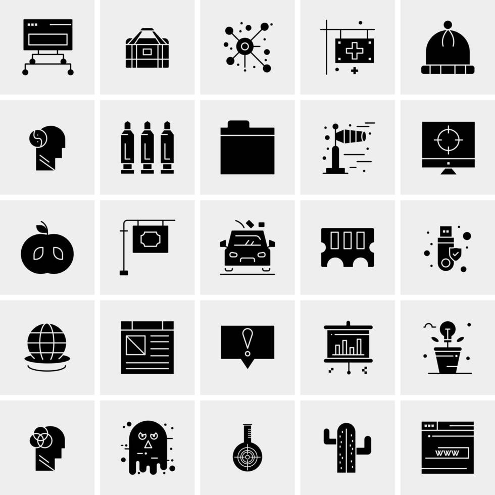 25 Universal Business Icons Vector Creative Icon Illustration to use in web and Mobile Related project