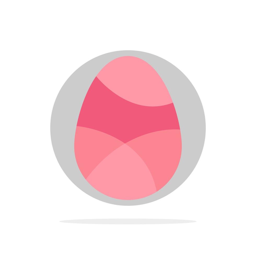 celebración decoración huevo de pascua vacaciones círculo abstracto fondo color plano icono vector