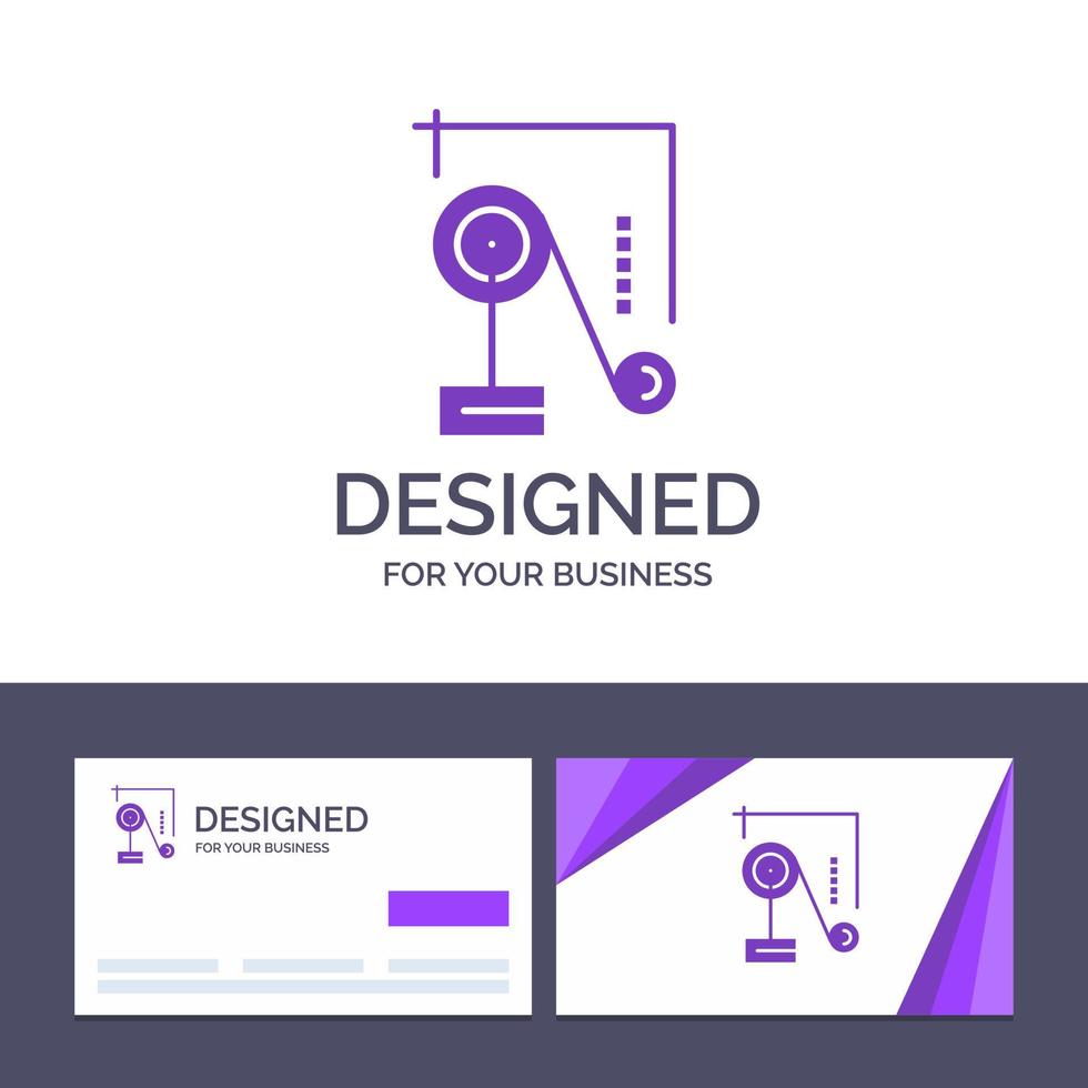 Creative Business Card and Logo template Experiment Physics Education Experiment Physics Vector Illustration
