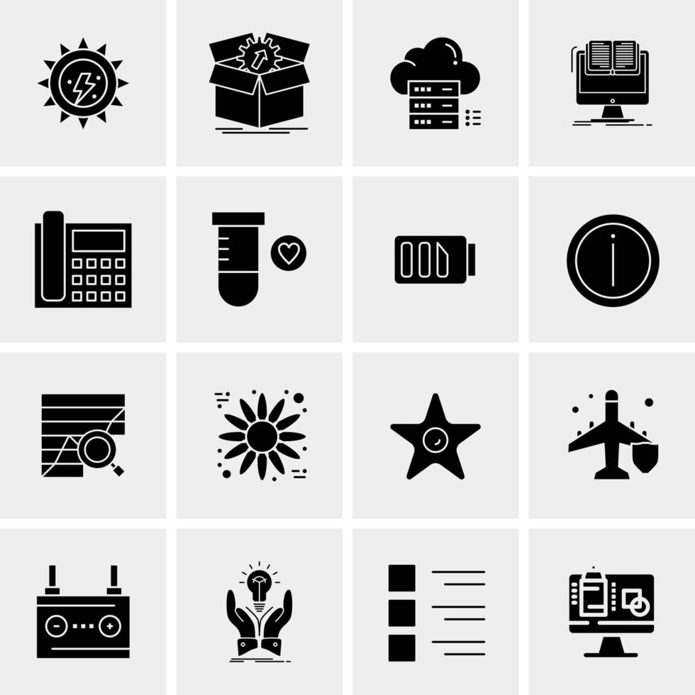 16 Business Universal Icons Vector Creative Icon Illustration to use in web and Mobile Related project