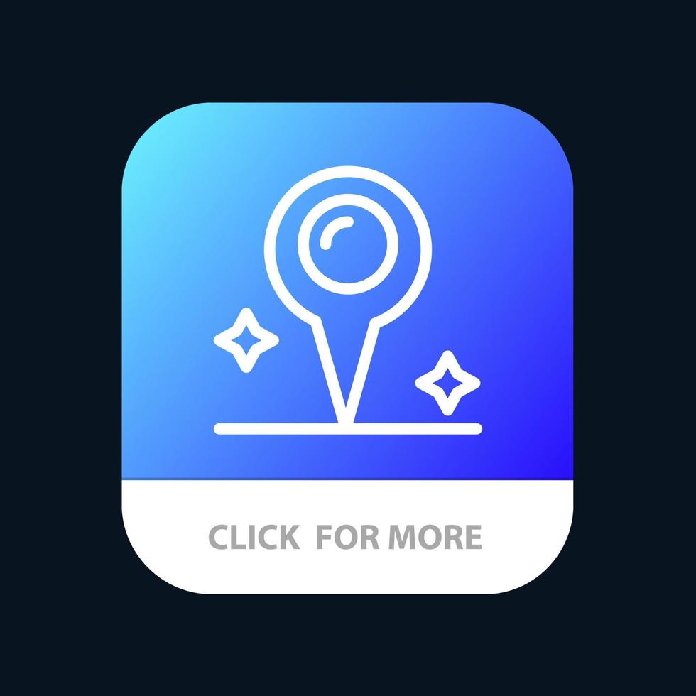 Map Location Marker Mobile App Button Android and IOS Line Version vector