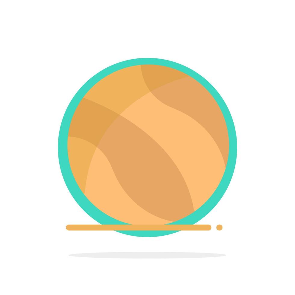 icono de color plano de fondo de círculo abstracto de estados unidos de pelota de fútbol americano vector
