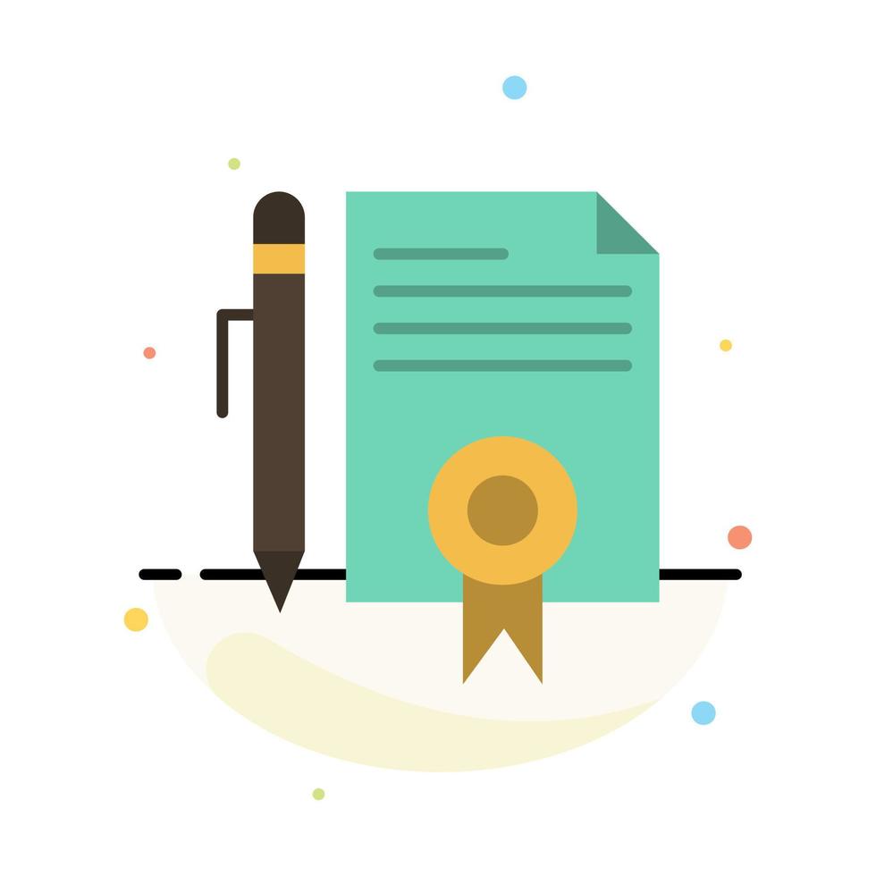 Legal Legal Documents Document Documents Page Abstract Flat Color Icon Template vector