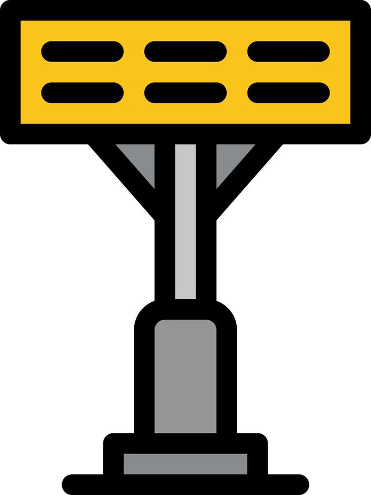 Construction Light Stadium  Flat Color Icon Vector icon banner Template