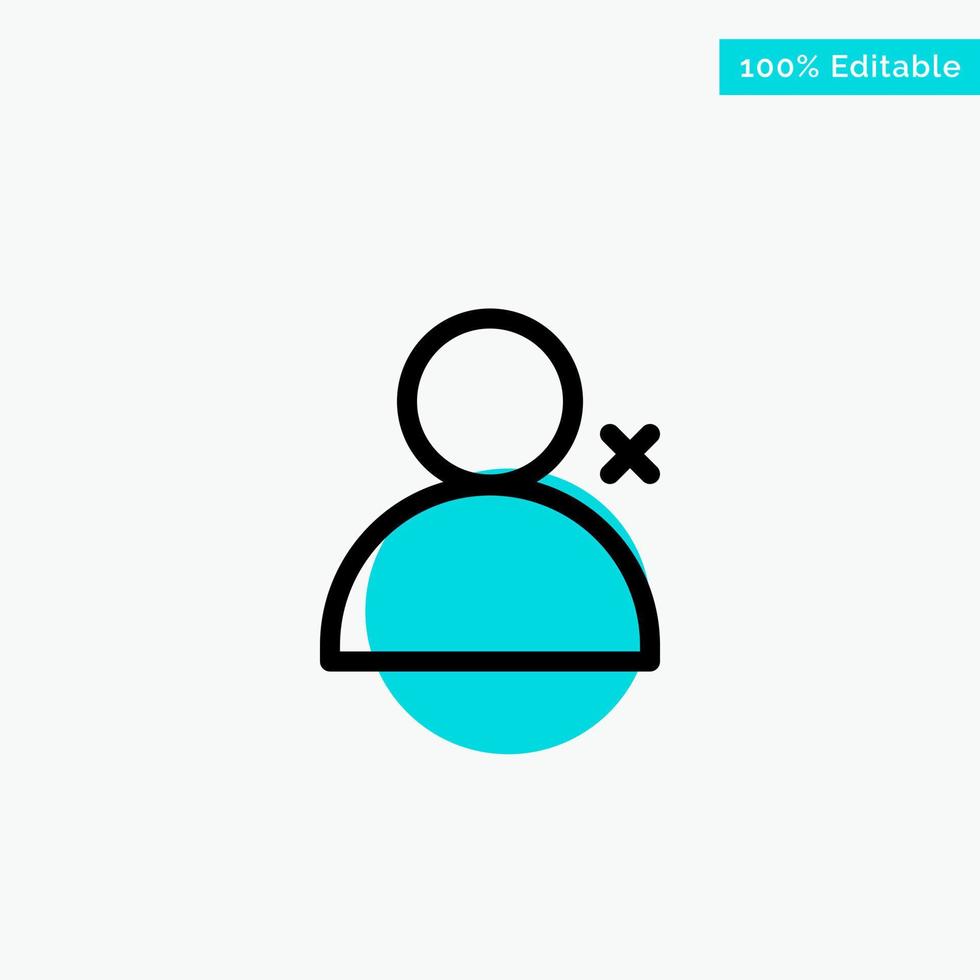 Discover People Twitter Sets turquoise highlight circle point Vector icon