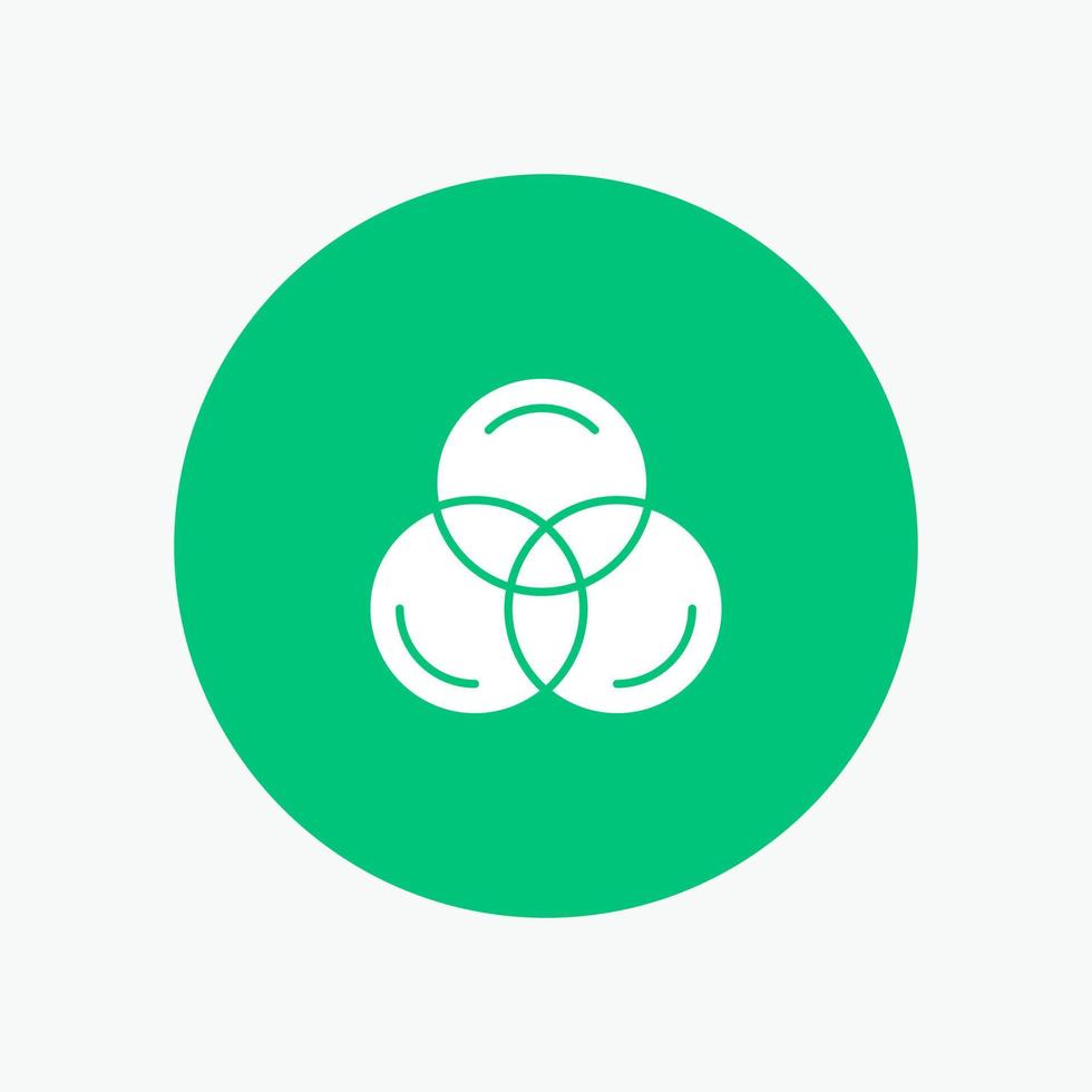 Rgb Color Web white glyph icon vector