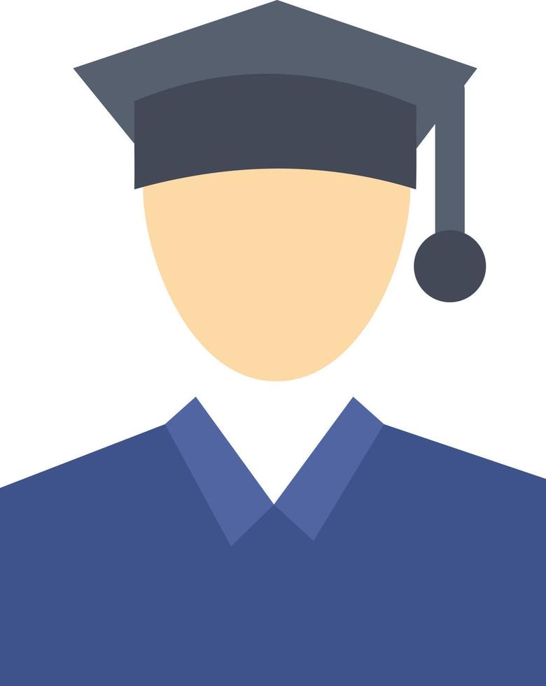 Cap Education Graduation  Flat Color Icon Vector icon banner Template