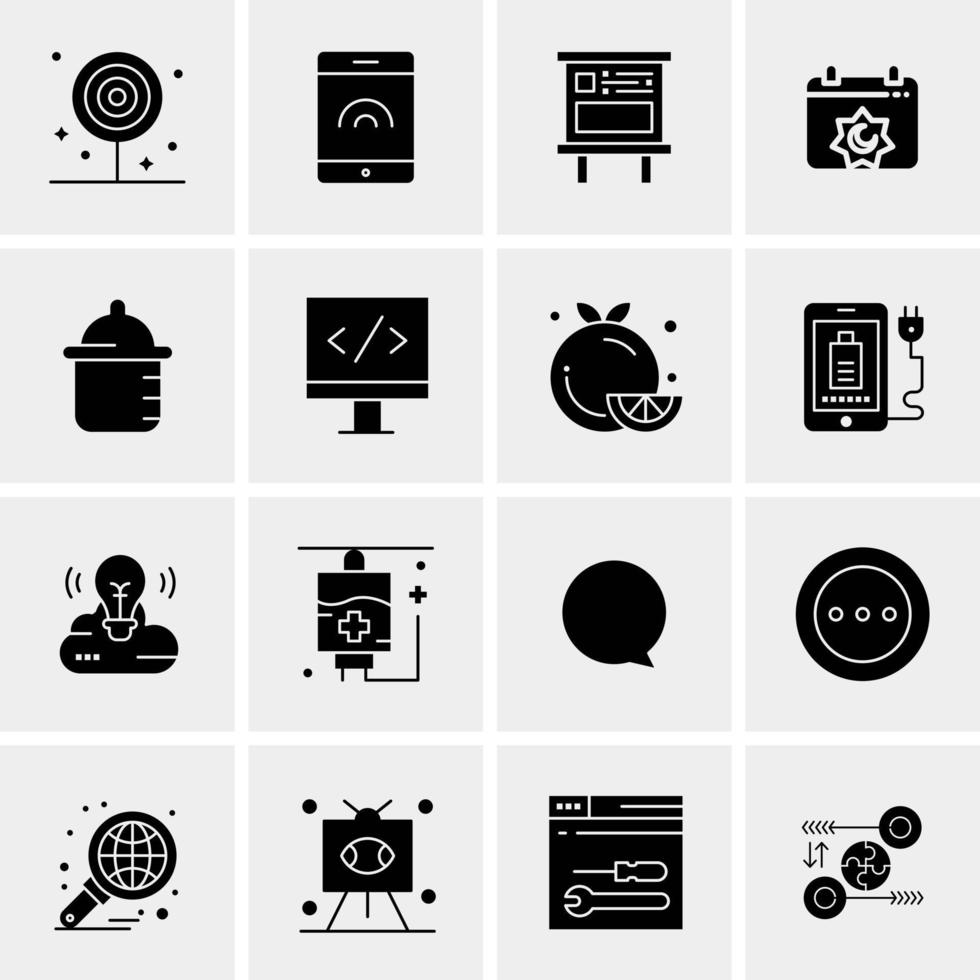 16 Business Universal Icons Vector Creative Icon Illustration to use in web and Mobile Related project