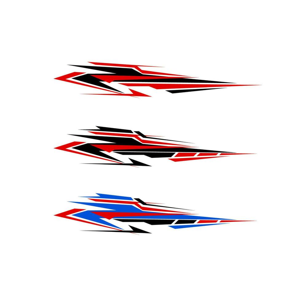 racing car body sticker design vector. car modification sticker vector