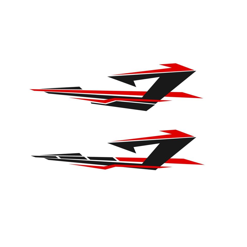 car wrapping decal vector. racing car decals 17990466 Vector Art at