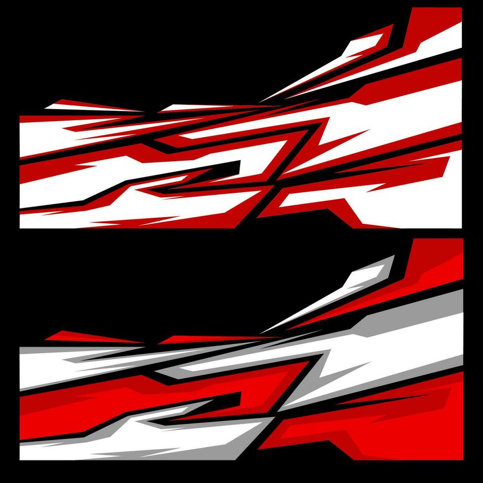 car wrapping sticker vector. modern car stickers vector