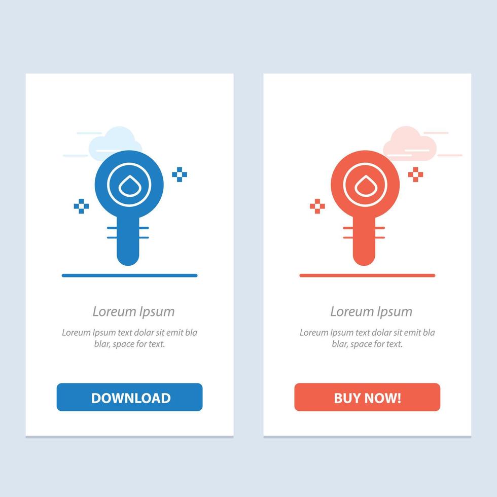 Biochemistry Biology Cell Chemistry Laboratory  Blue and Red Download and Buy Now web Widget Card Template vector