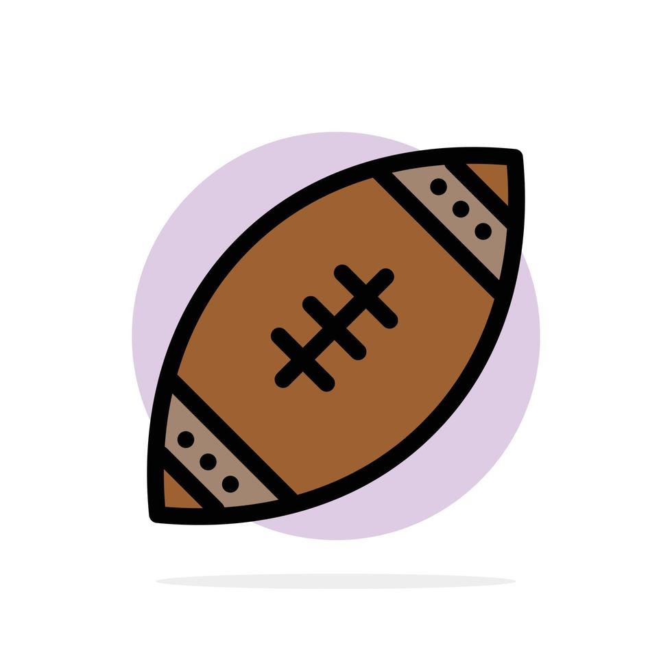 American Ball Football Nfl Rugby Abstract Circle Background Flat color Icon vector