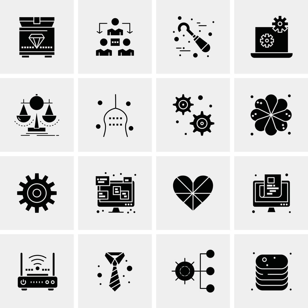 16 Business Universal Icons Vector Creative Icon Illustration to use in web and Mobile Related project