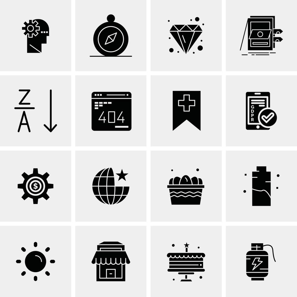 16 Business Universal Icons Vector Creative Icon Illustration to use in web and Mobile Related project