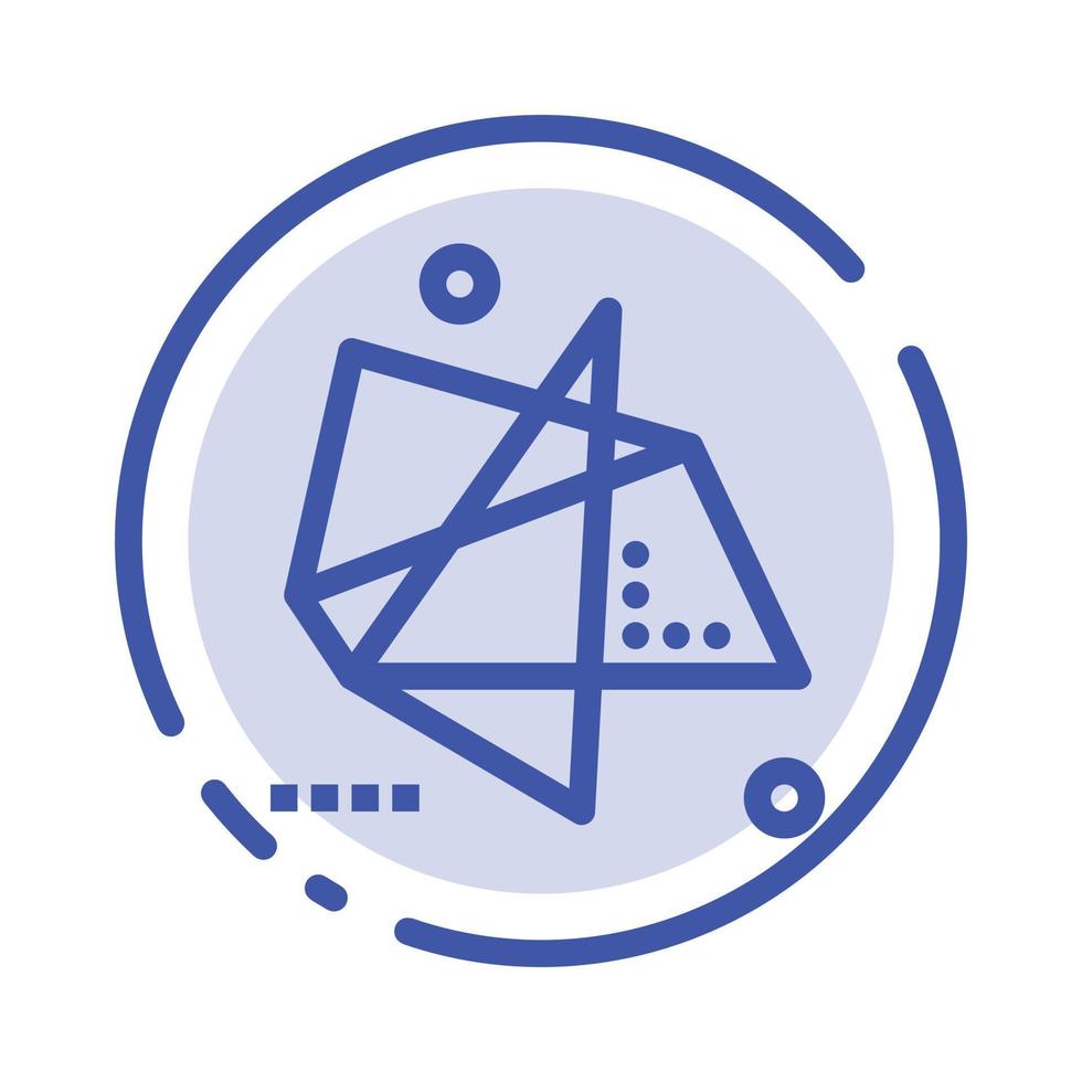 Abstract Effects Graphics Motion Special Blue Dotted Line Line Icon vector