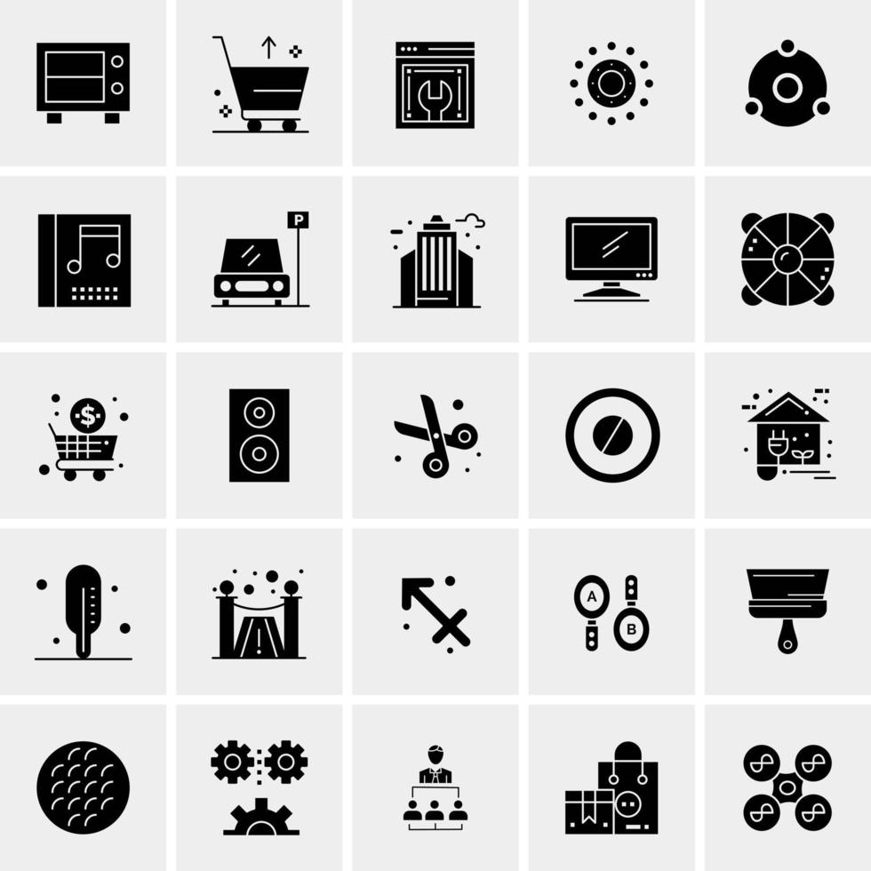 25 Universal Business Icons Vector Creative Icon Illustration to use in web and Mobile Related project