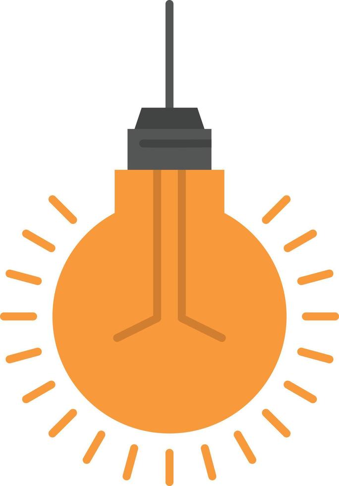 Light Bulb Idea Tips Suggestion  Flat Color Icon Vector icon banner Template