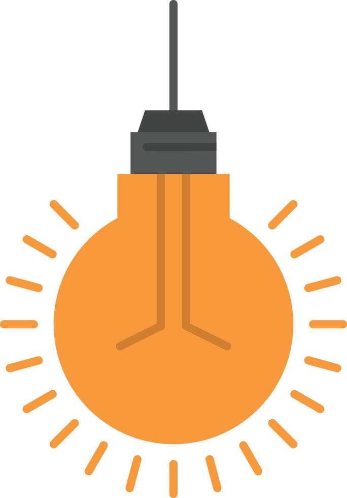 Light Bulb Idea Tips Suggestion  Flat Color Icon Vector icon banner Template