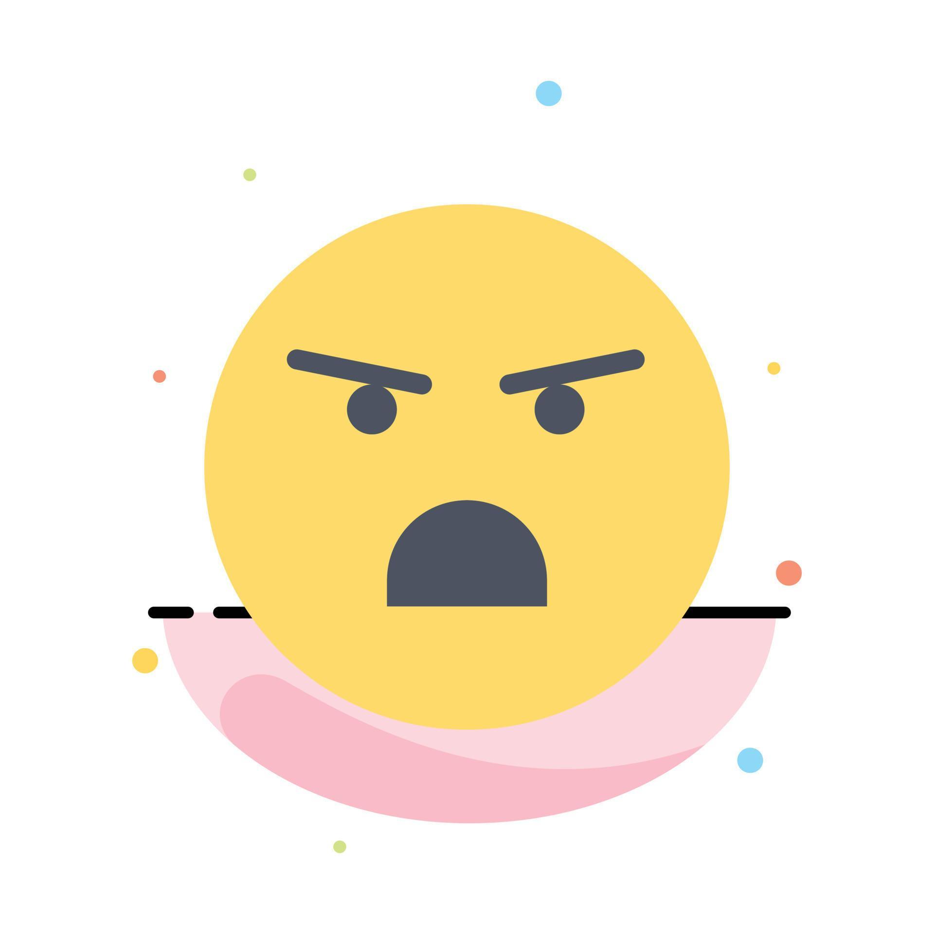 Emojis Emotion Faint Feeling Abstract Flat Color Icon Template 17993185