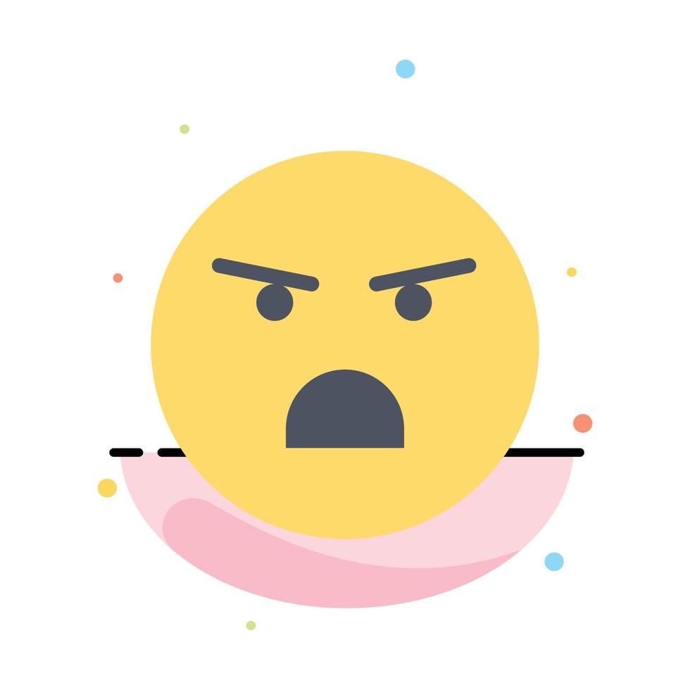 emojis emoción sensación débil plantilla de icono de color plano abstracto vector