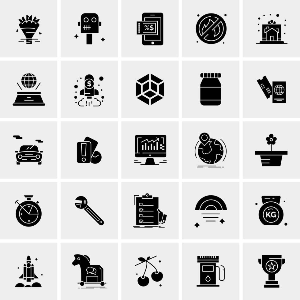 25 Universal Business Icons Vector Creative Icon Illustration to use in web and Mobile Related project