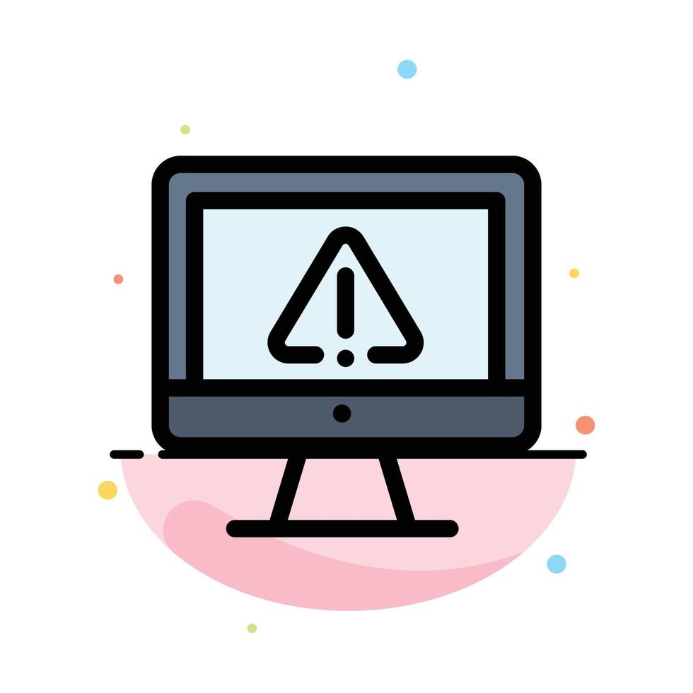 Computer Data Information Internet Security Abstract Flat Color Icon Template vector