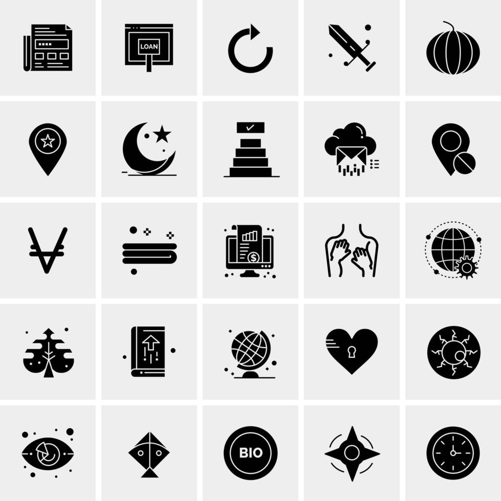 25 Universal Business Icons Vector Creative Icon Illustration to use in web and Mobile Related project