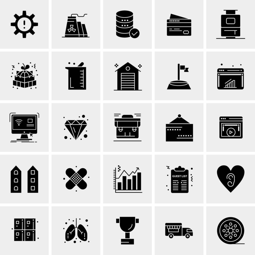 25 Universal Business Icons Vector Creative Icon Illustration to use in web and Mobile Related project