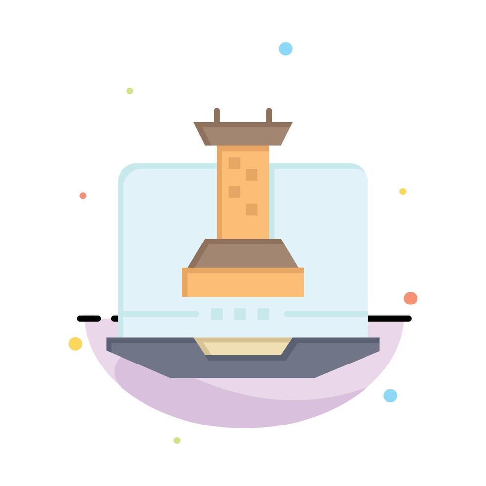 Digital Strategy Digital Strategy Marketing Abstract Flat Color Icon Template vector