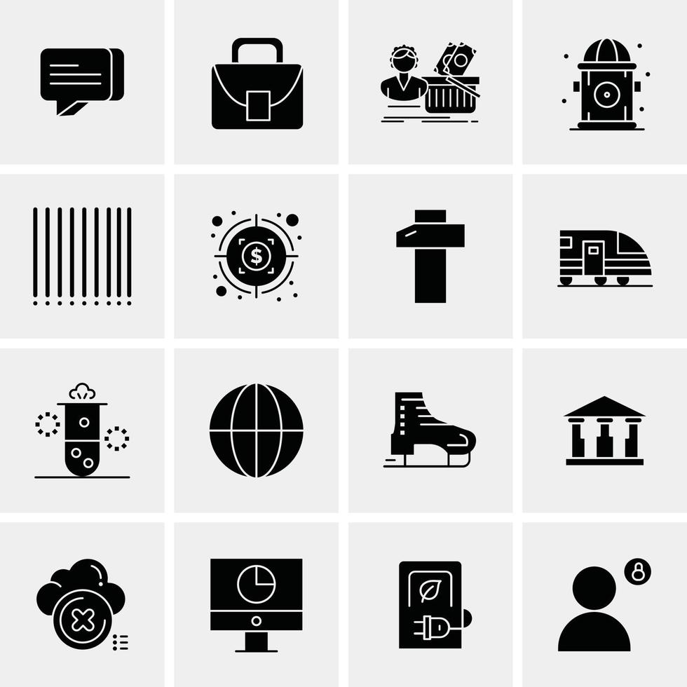 16 Business Universal Icons Vector Creative Icon Illustration to use in web and Mobile Related project