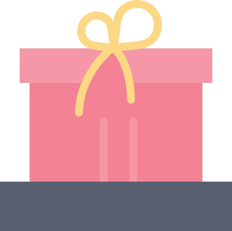 caja de regalo pascua naturaleza color plano icono vector icono banner plantilla