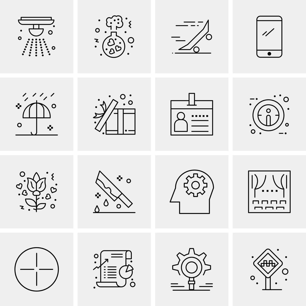 16 Business Universal Icons Vector Creative Icon Illustration to use in web and Mobile Related project