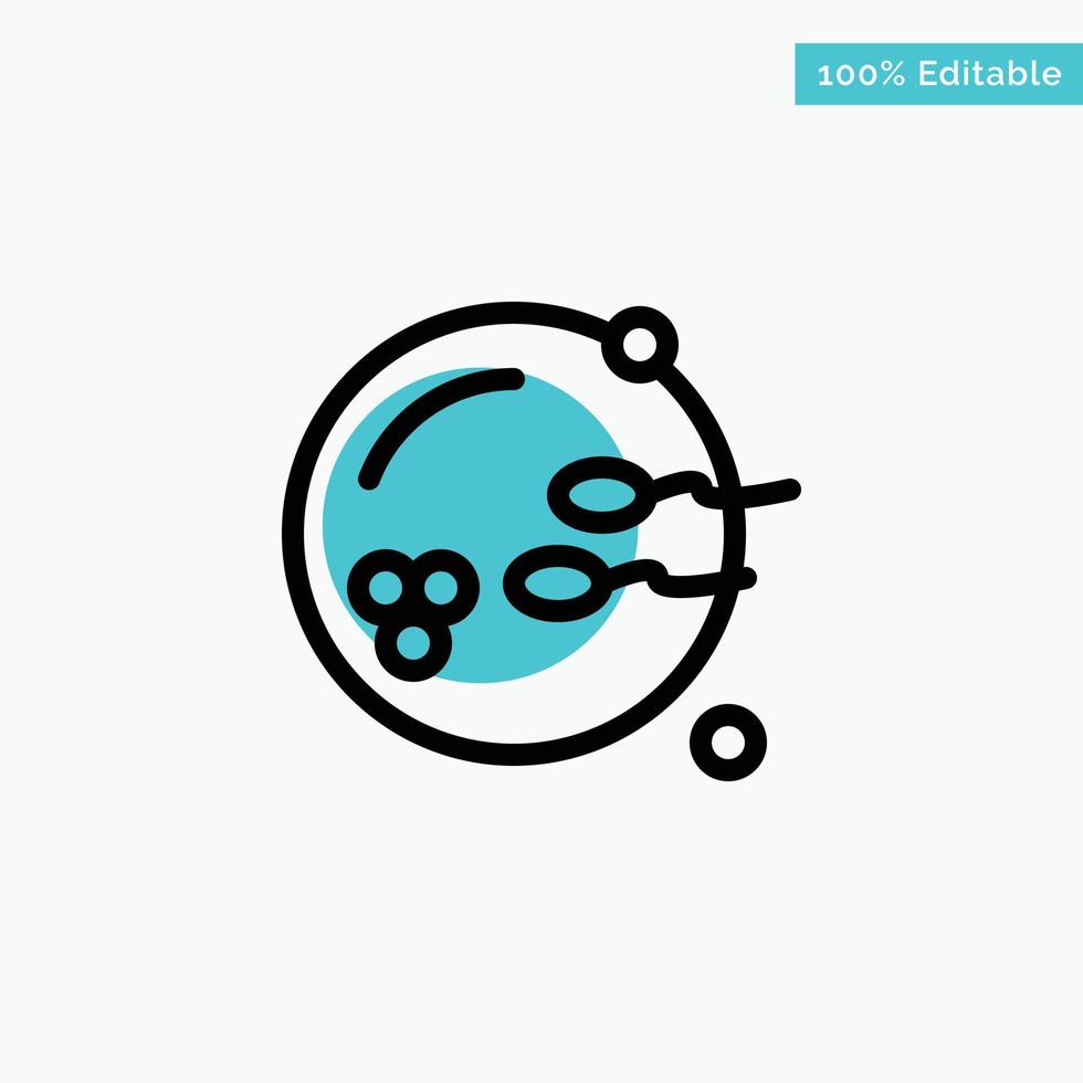 Fertile Procreation Reproduction Sex turquoise highlight circle point Vector icon