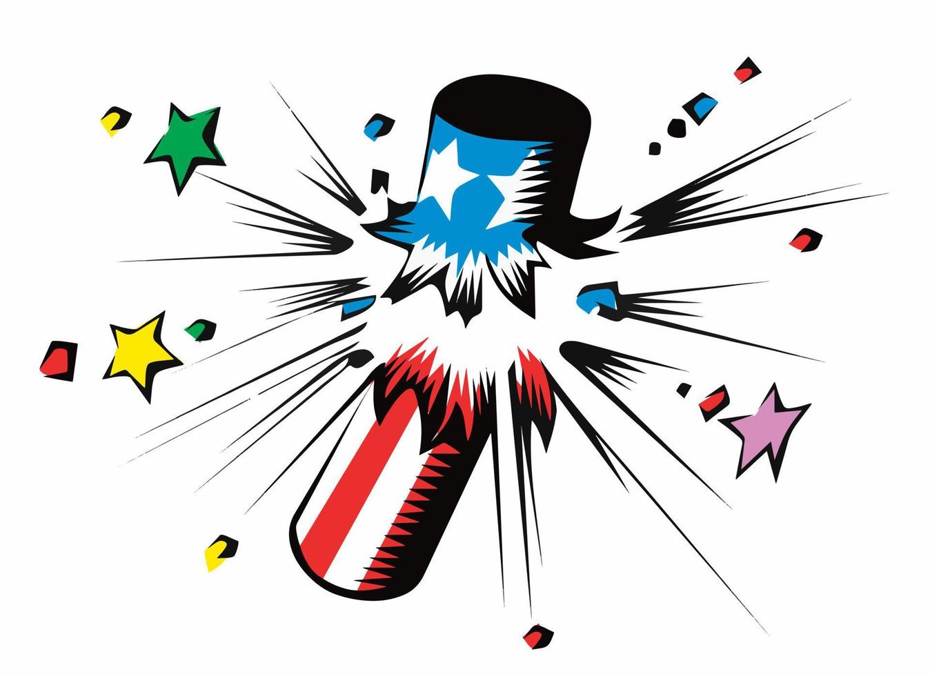 Amazing Firecracker illustrative vector design