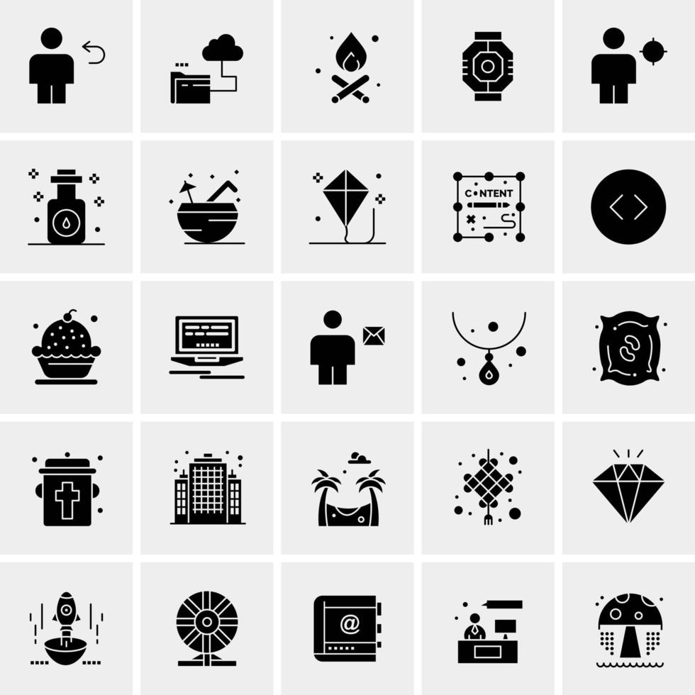 25 Universal Business Icons Vector Creative Icon Illustration to use in web and Mobile Related project