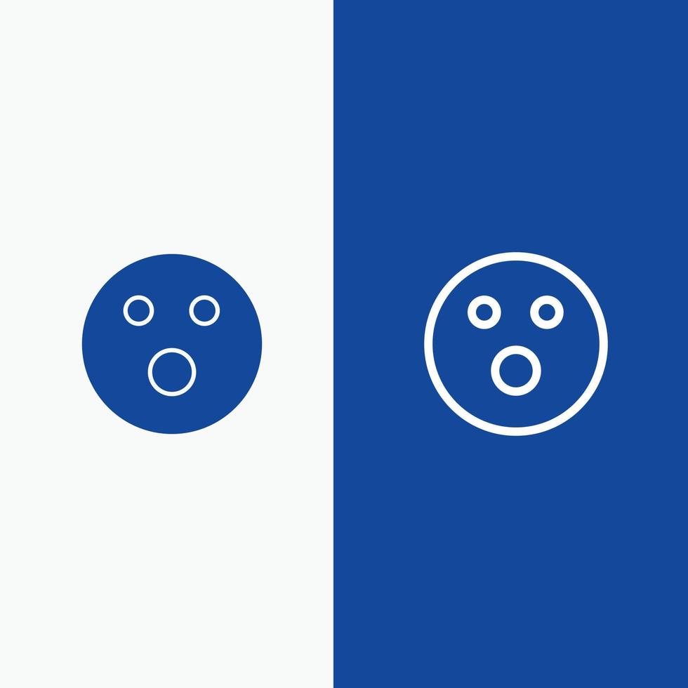 Golf ball Foul Sport Game Line and Glyph Solid icon Blue banner Line and Glyph Solid icon Blue banner vector