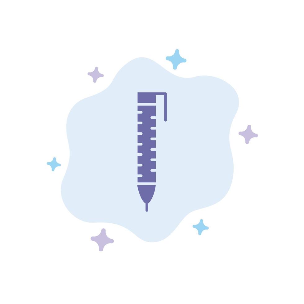 Pen Pencil Design Blue Icon on Abstract Cloud Background vector