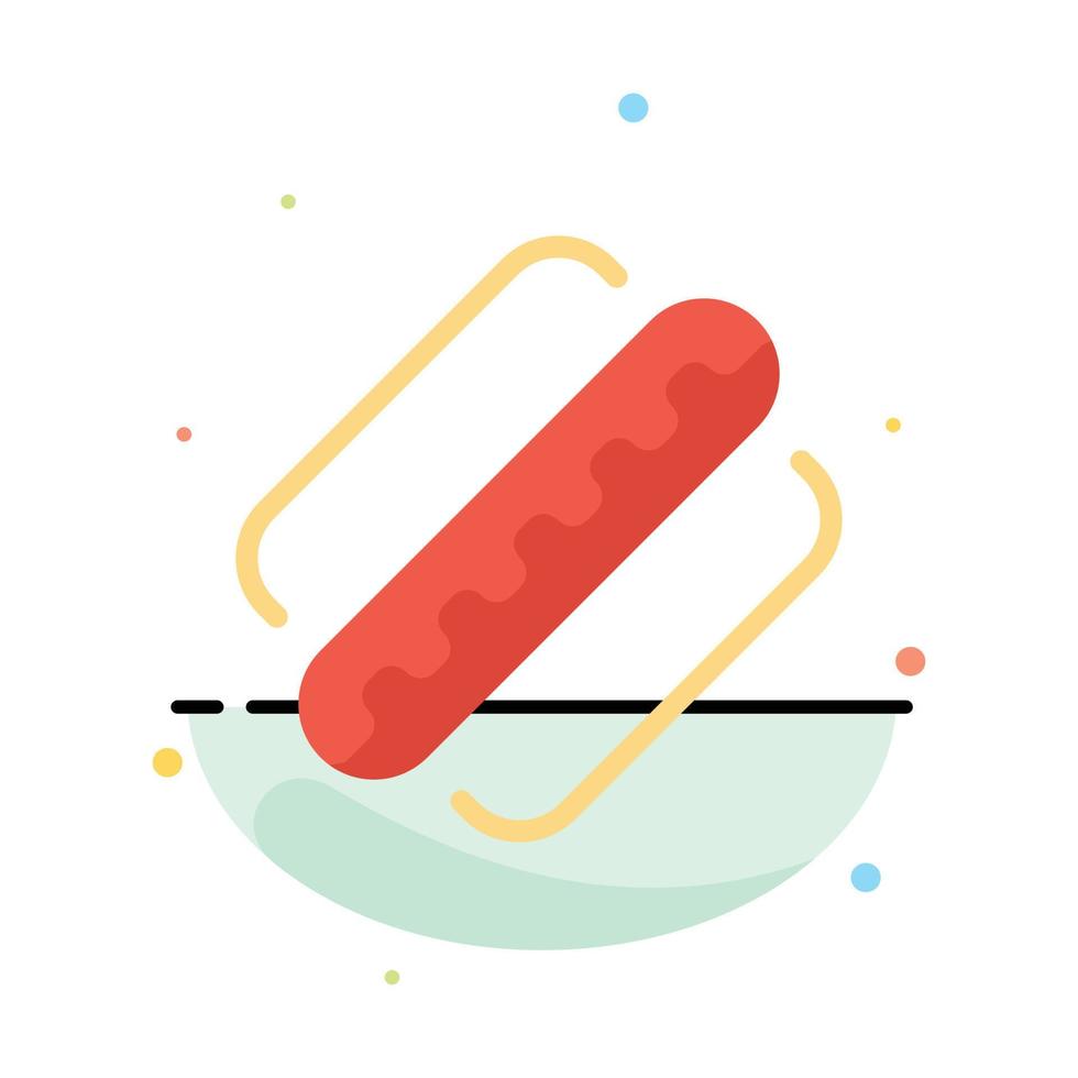 america american hotdog estados resumen plantilla de icono de color plano vector