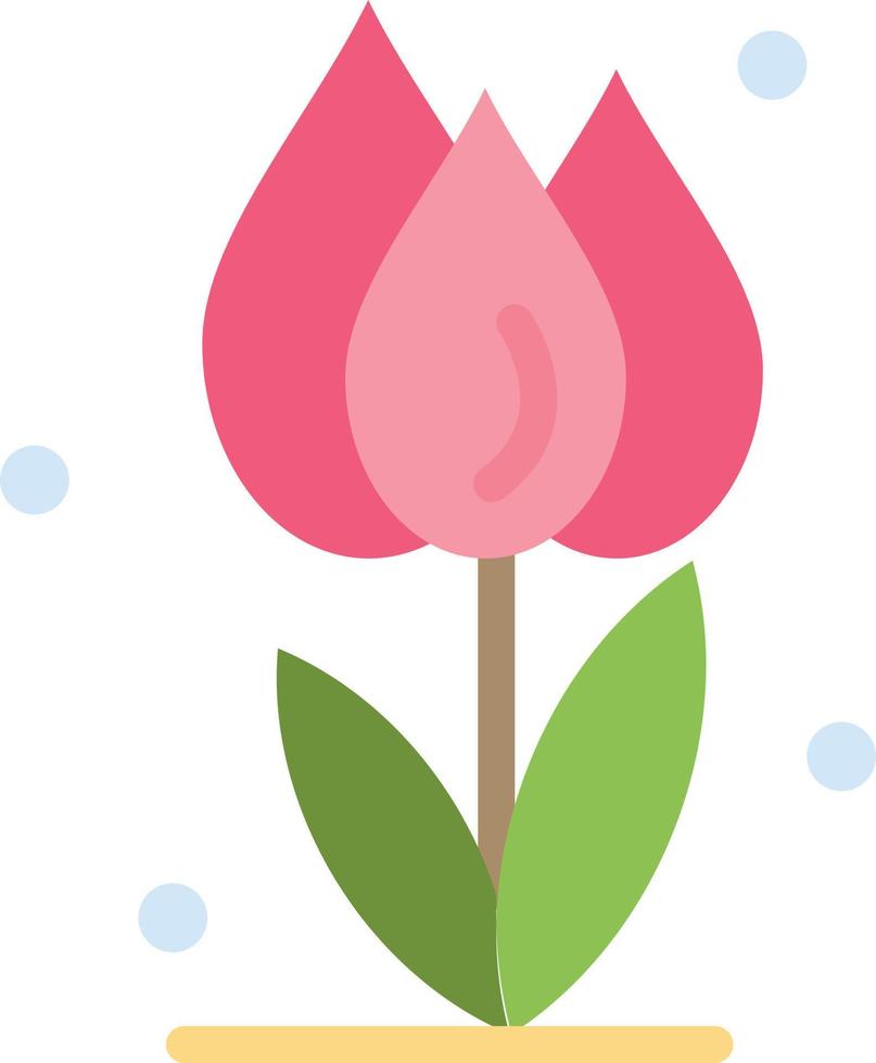 Flora Floral Flower Nature Rose  Flat Color Icon Vector icon banner Template