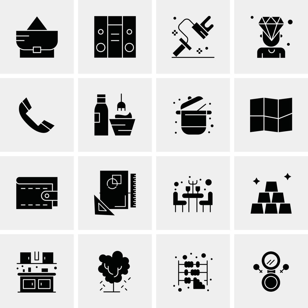 16 Business Universal Icons Vector Creative Icon Illustration to use in web and Mobile Related project