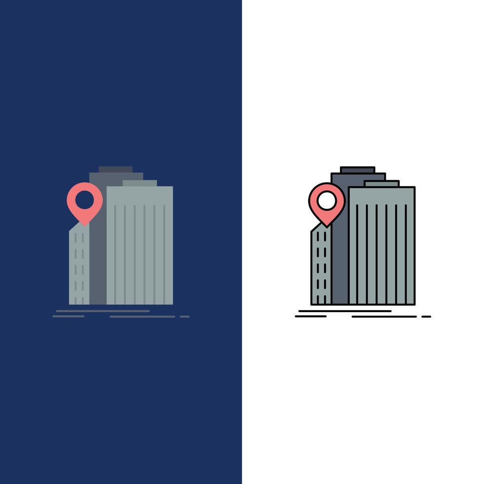 bank banking building federal government Flat Color Icon Vector