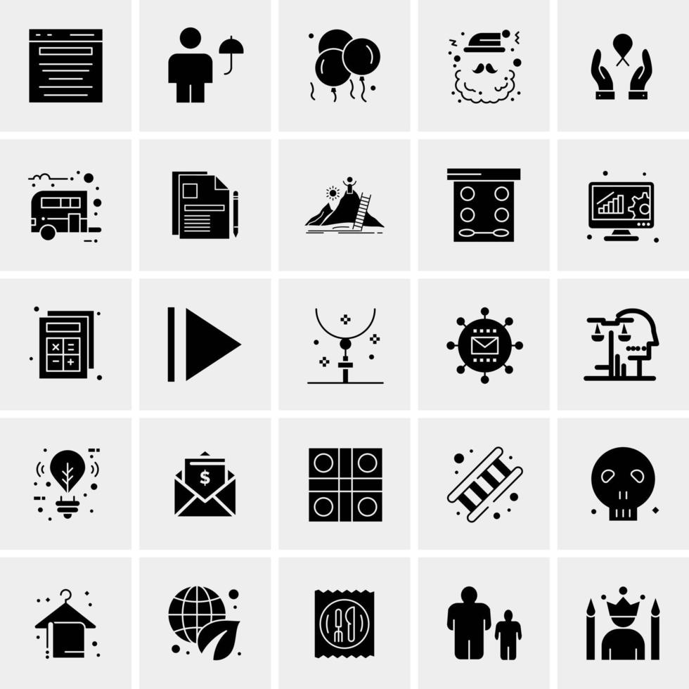 25 Universal Business Icons Vector Creative Icon Illustration to use in web and Mobile Related project