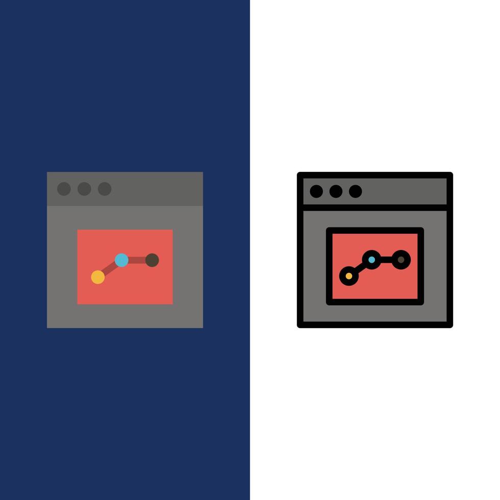 Analytics Communication Interface User  Icons Flat and Line Filled Icon Set Vector Blue Background