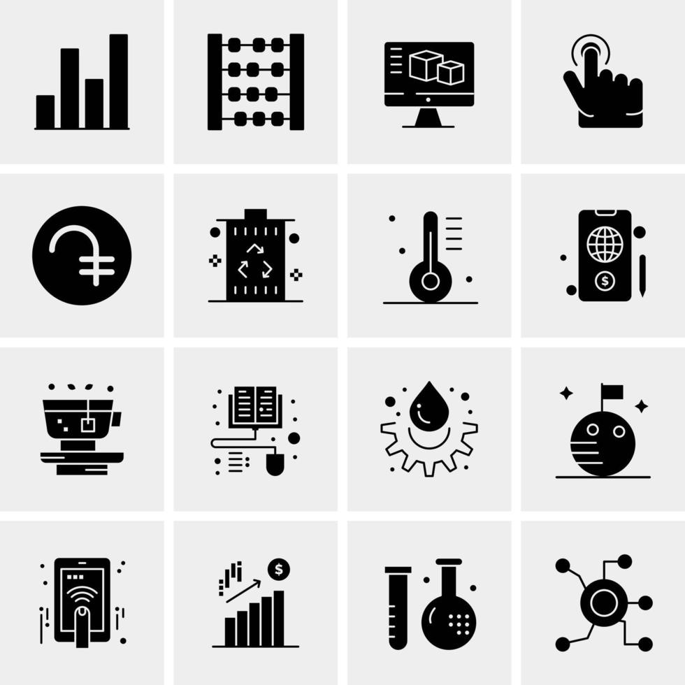 16 Business Universal Icons Vector Creative Icon Illustration to use in web and Mobile Related project