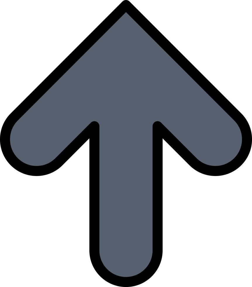 Arrow Arrow Up Upload  Flat Color Icon Vector icon banner Template