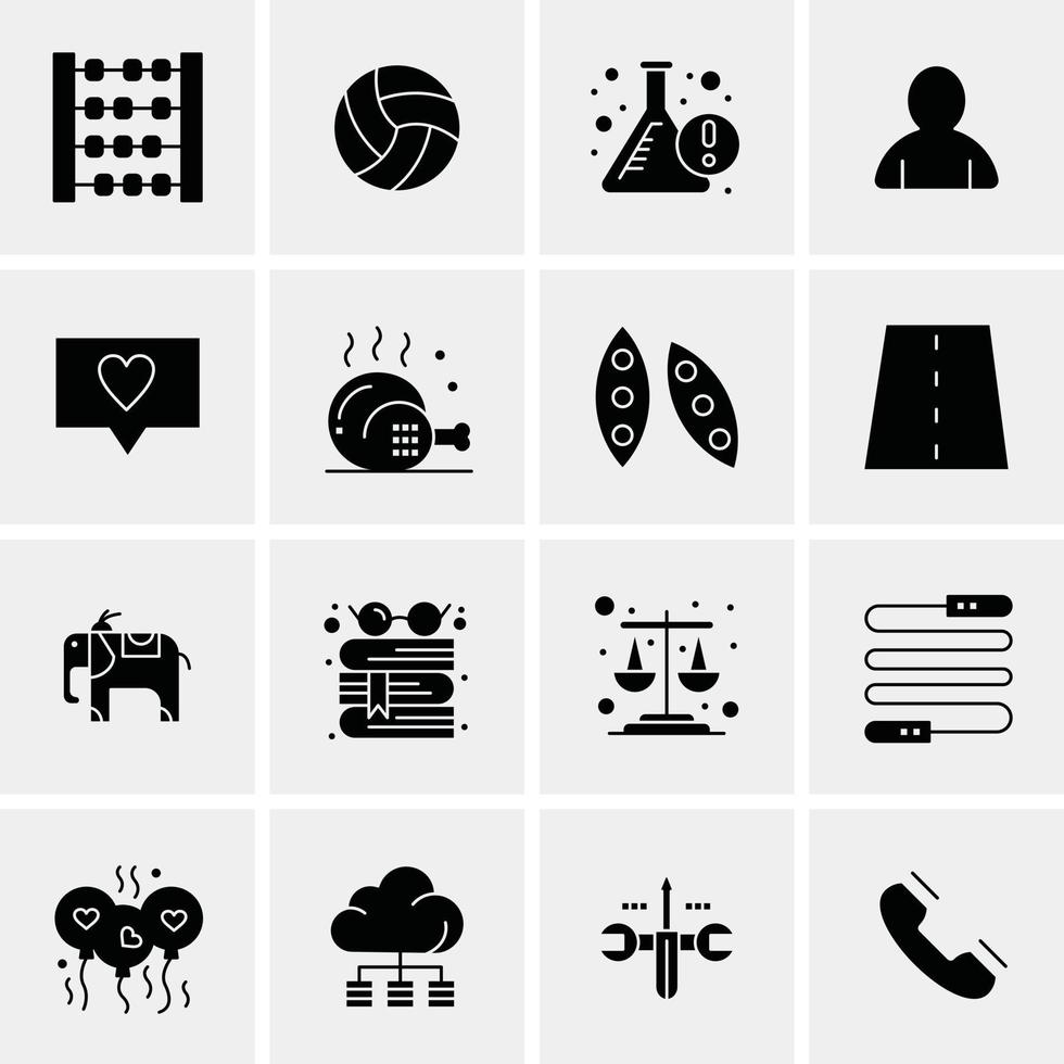 16 Business Universal Icons Vector Creative Icon Illustration to use in web and Mobile Related project