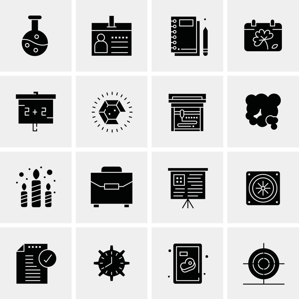 16 Business Universal Icons Vector Creative Icon Illustration to use in web and Mobile Related project