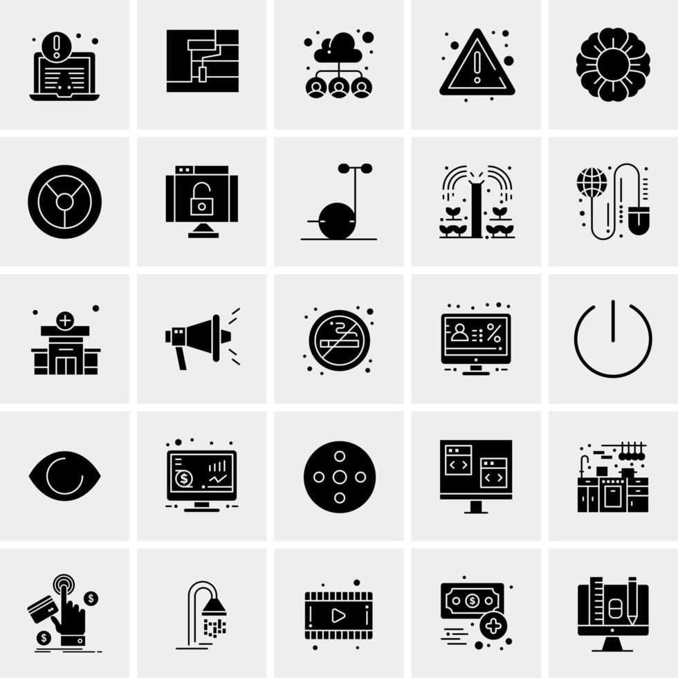 25 iconos de negocios universales vector ilustración de icono creativo para usar en proyectos relacionados con la web y dispositivos móviles